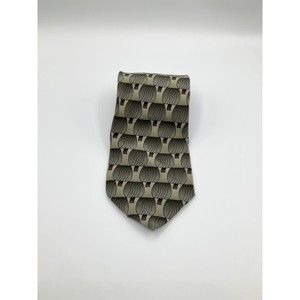 VTG Grateful Dead Go To Heaven Twelfth Set Tie Beige 100% Silk Abstract 1996